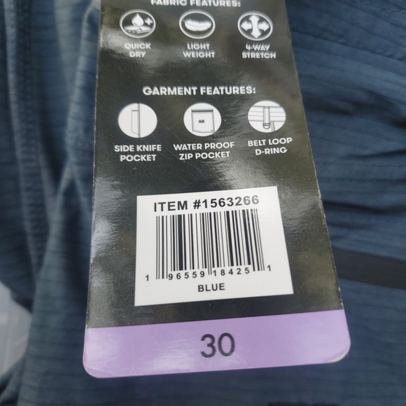 Men's O'Neill Crossover Hybrid Shorts Blue Size 30 NWT - Picture 7 of 7